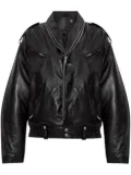 R13 Motorcycle zip-collar jacket - Black