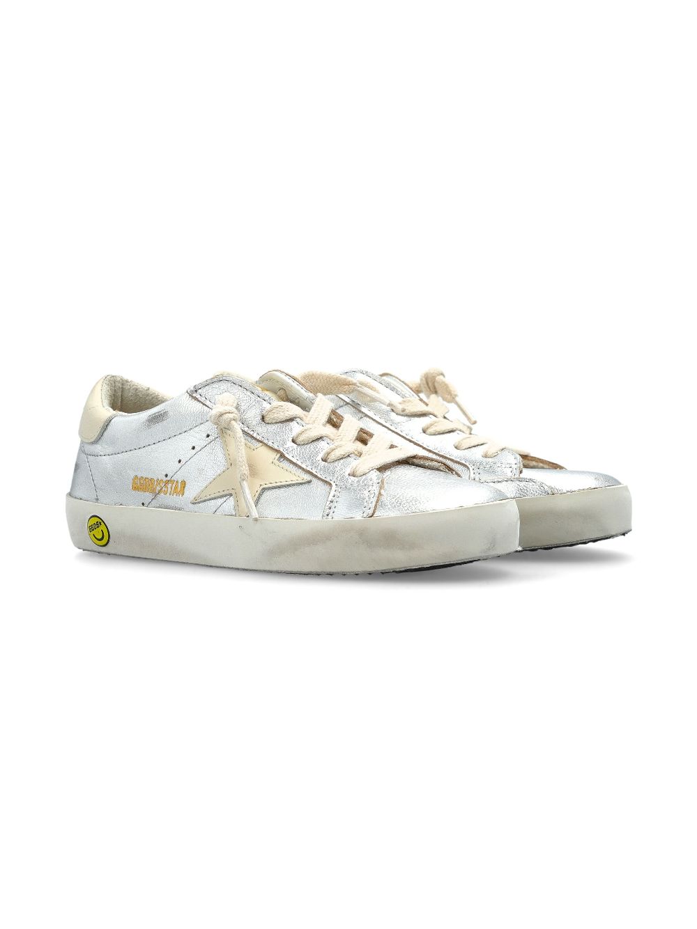 Golden Goose Kids Super-Star low-top sneakers Zilver