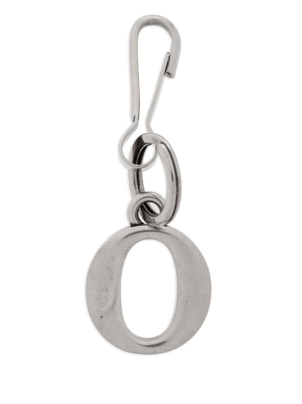 Balenciaga letter-charm keyring - Silver