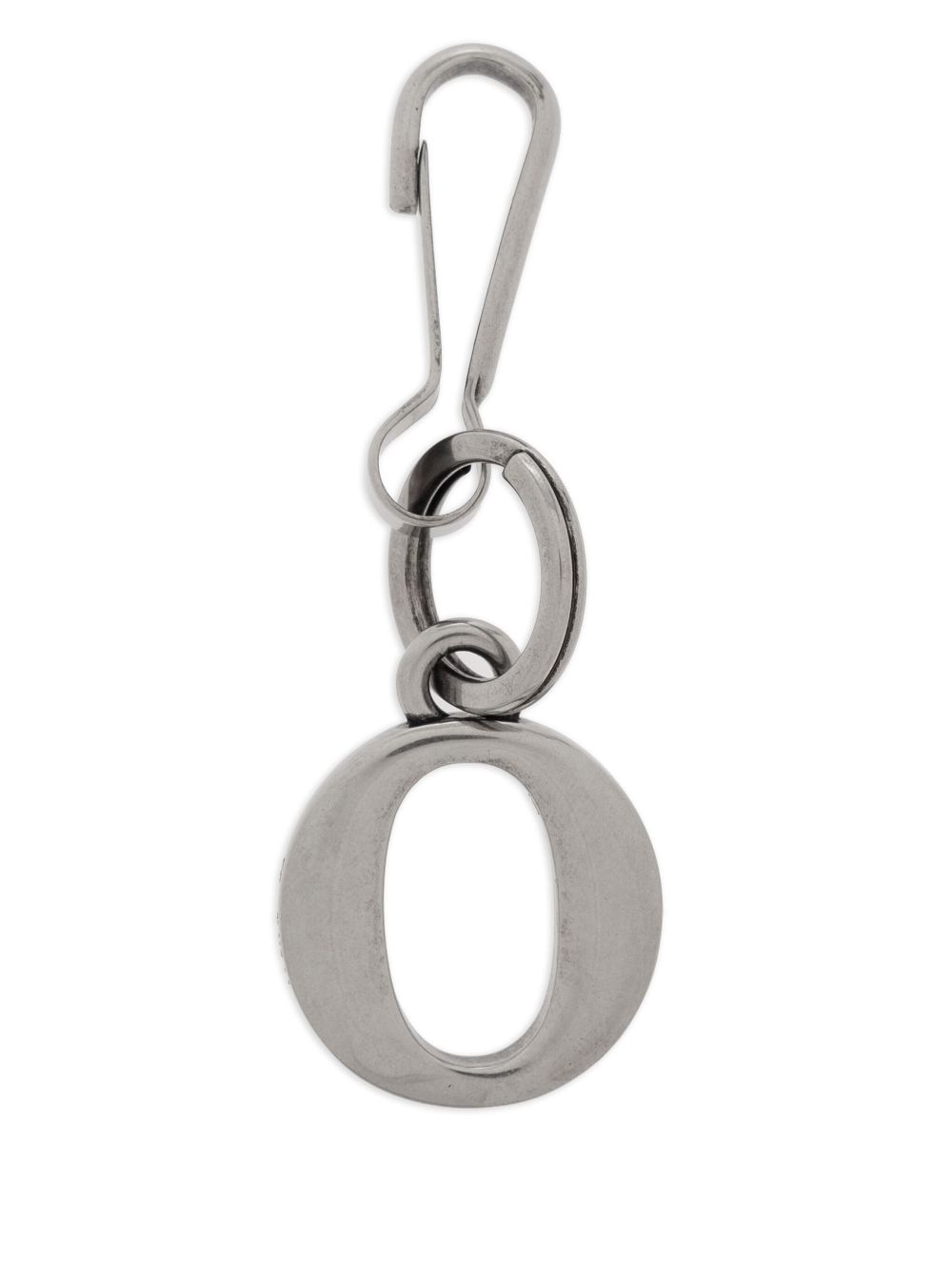 Balenciaga letter-charm keyring - Silver