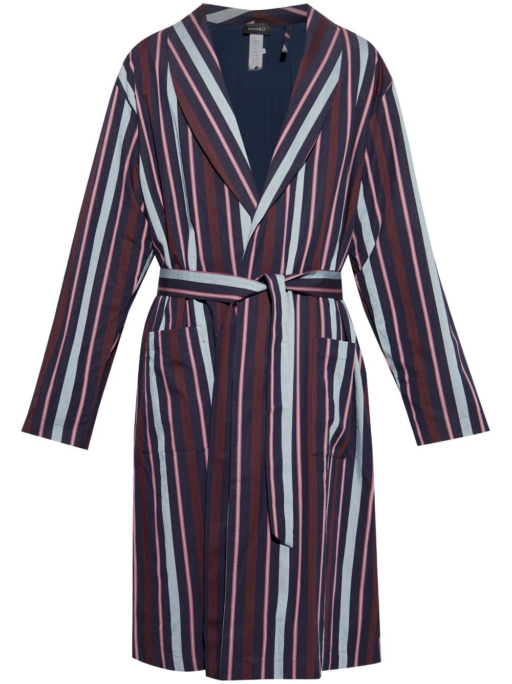 Hanro striped robe - Blue