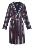 Hanro striped robe - Blue