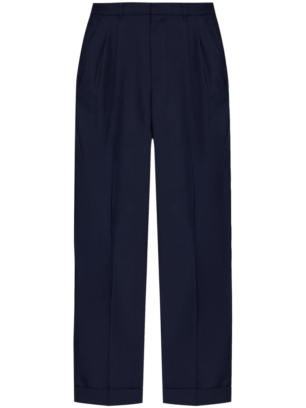 Casablanca creased straight-leg trousers - Blue