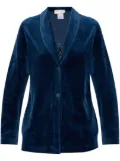 Hanro embroidered velvet blazer - Blue