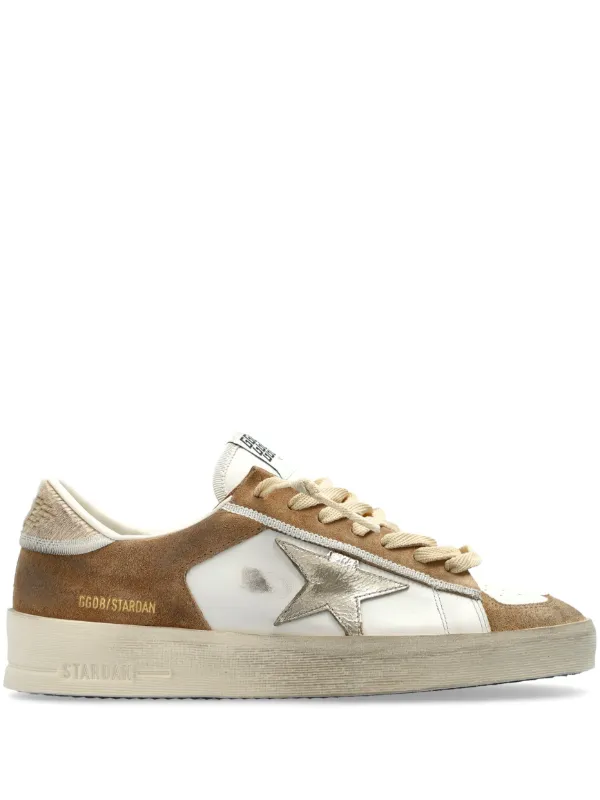 【GOLDEN 】STARDAN SNEAKERS Women's Stardan sneakers with silver glitter | Golden Goose