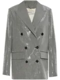 Golden Goose sequinned blazer - Silver