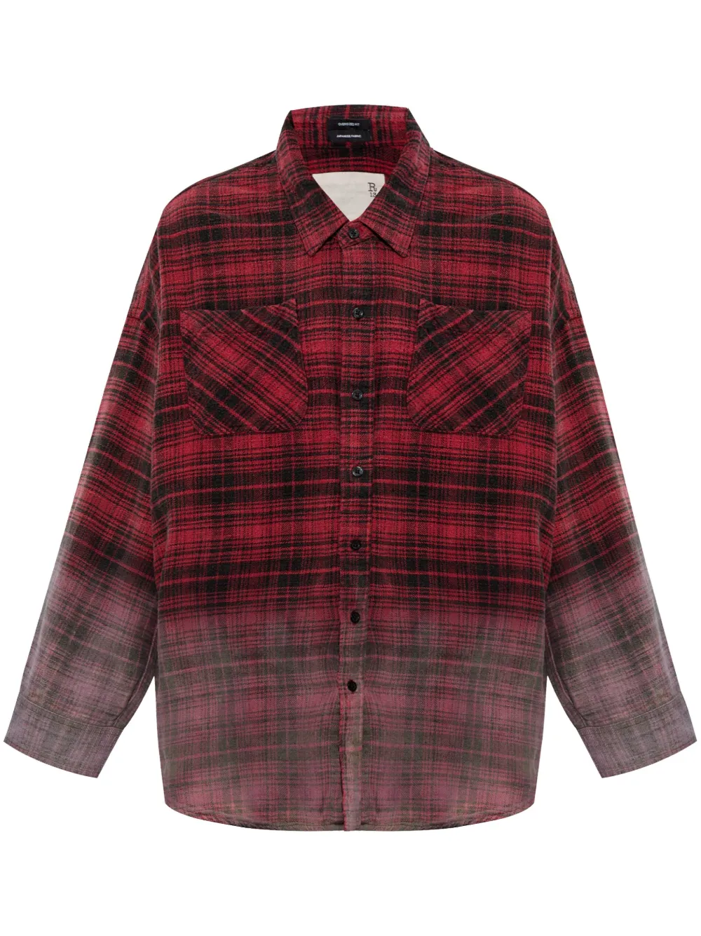 plaid-pattern shirt