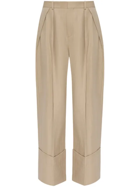 Victoria Beckham Maxi turn-up pants trousers 
