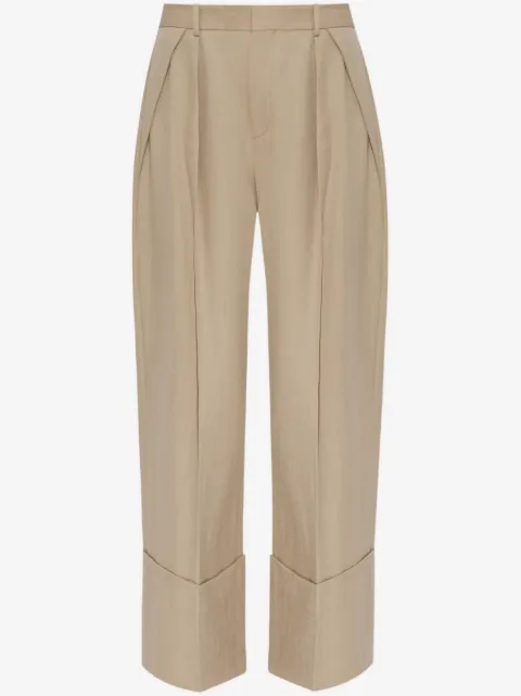 Victoria Beckham Maxi turn-up pants trousers 