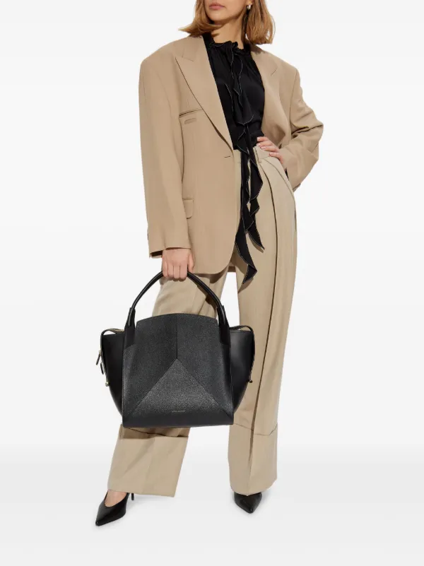 パンツ Victoria Beckham Maxi turn-up pants (1125WTR006059A ALMOND) Victoria Beckham Maxi turn-up Pants Trousers | Neutrals