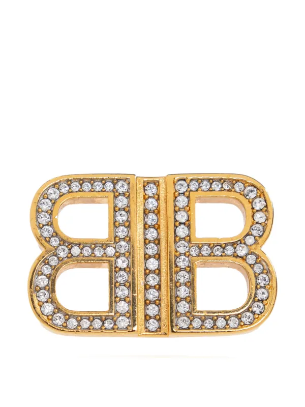 【関税＆送料込み】Balenciaga Earrings Balenciaga BB Earrings | Gold | FARFETCH
