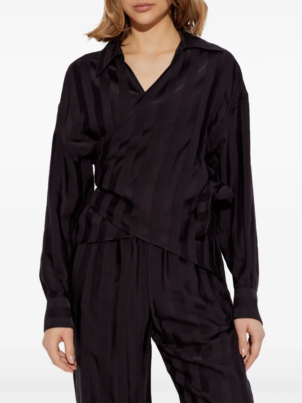 Golden Goose Gestreept shirt Zwart