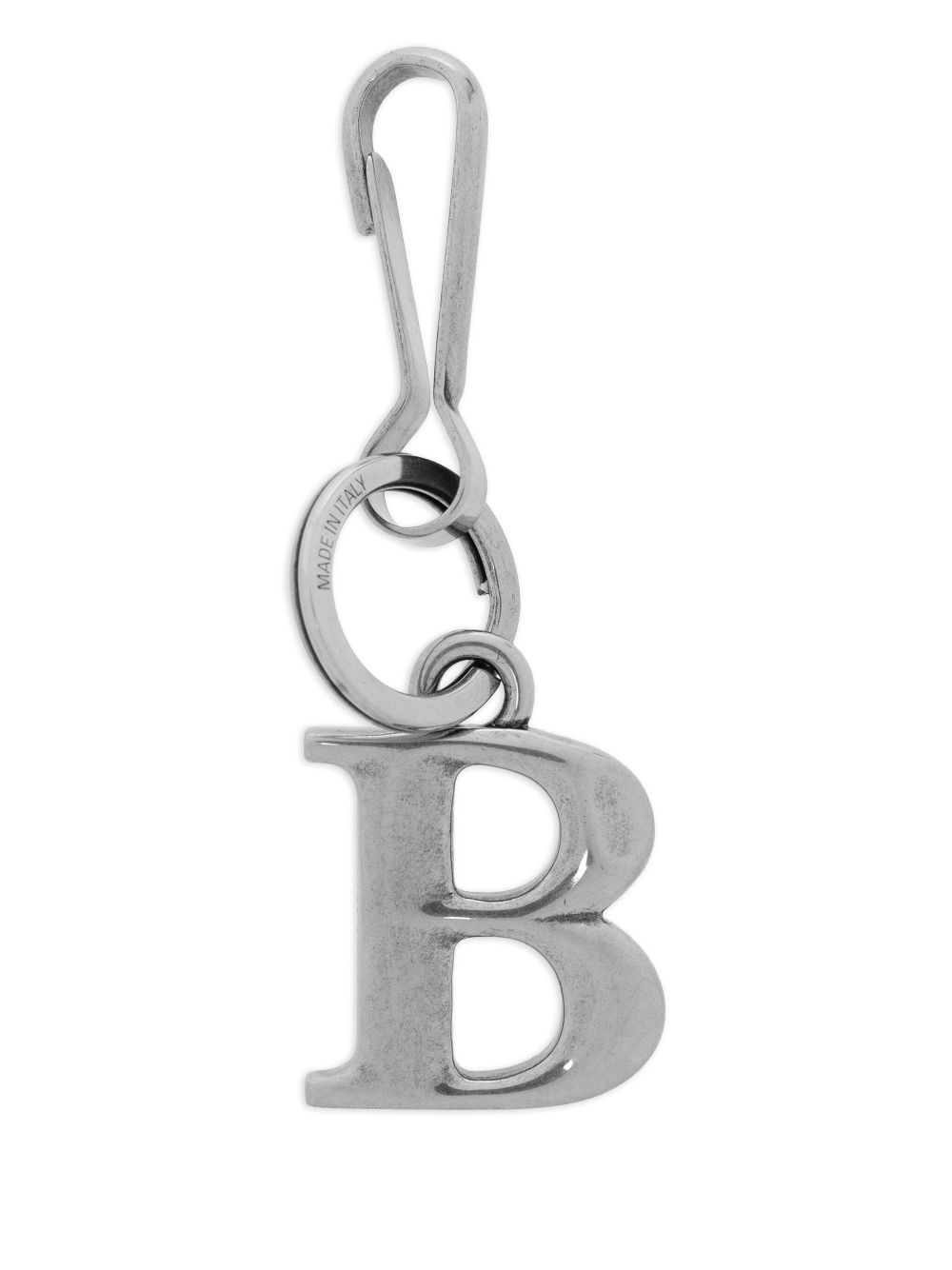 Balenciaga letter-charm keyring - Silver