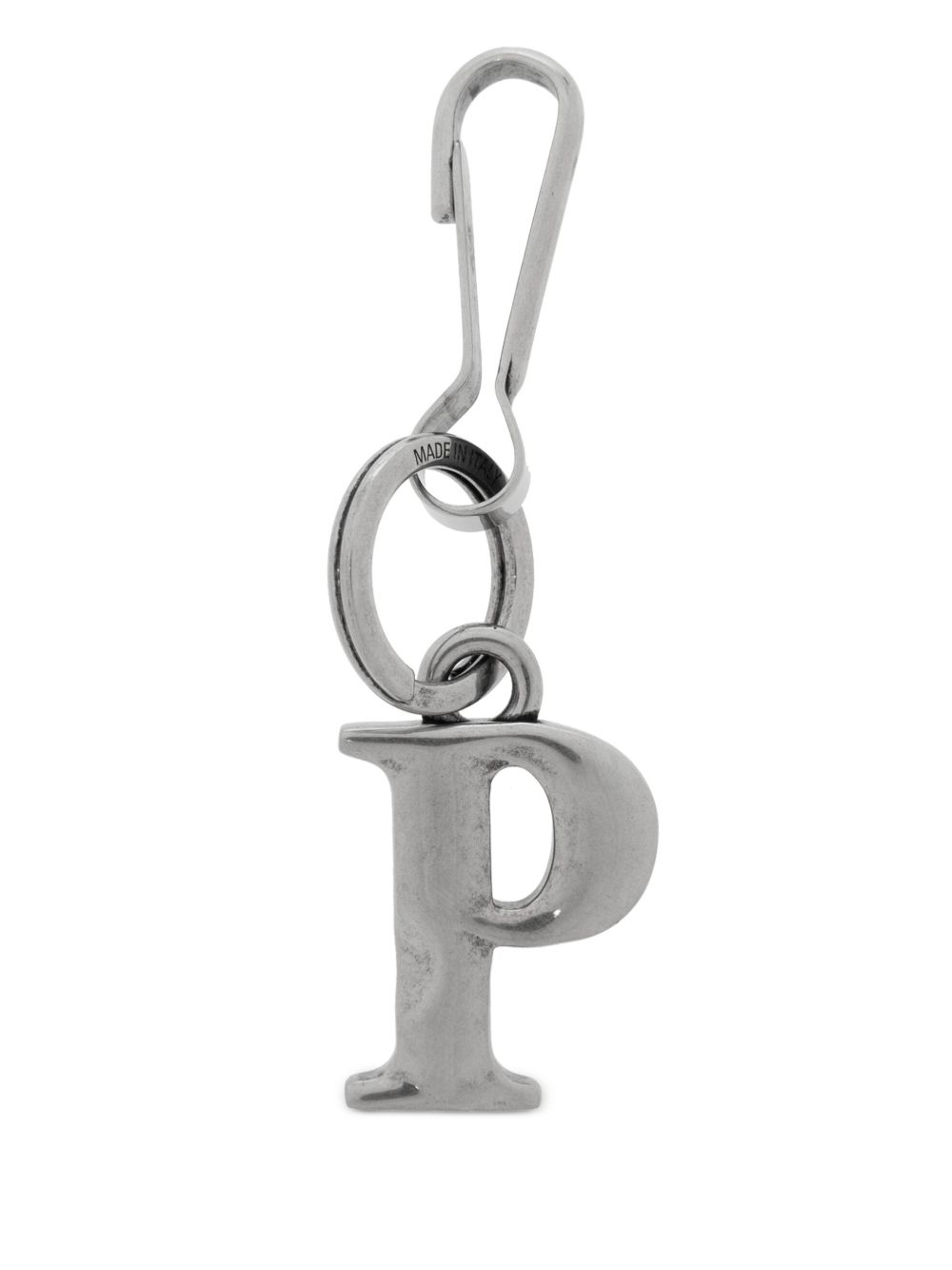 Balenciaga Sleutelhanger met letterbedel Zilver