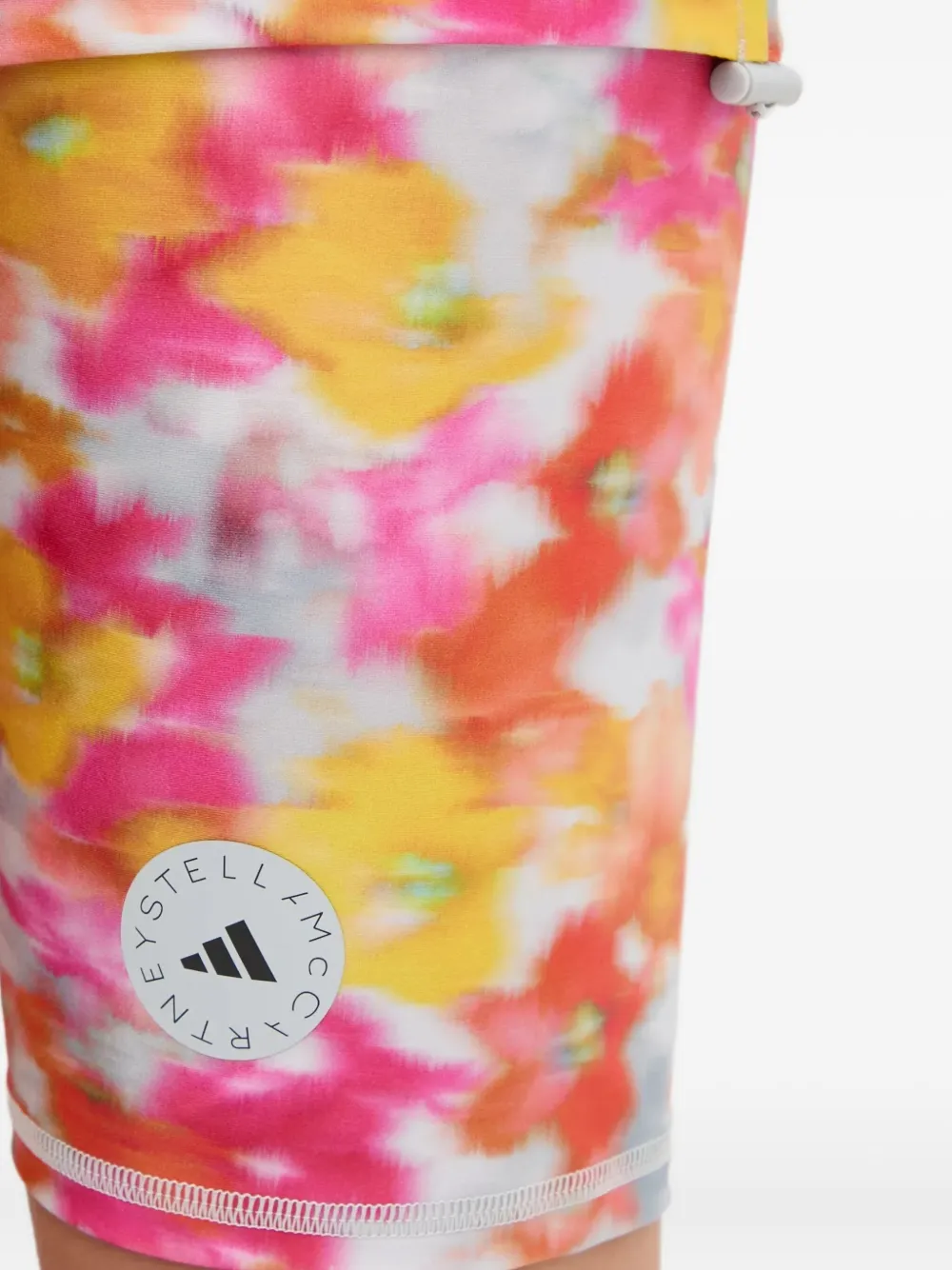Adidas By Stella Mccartney Floral-print Shorts In Multi