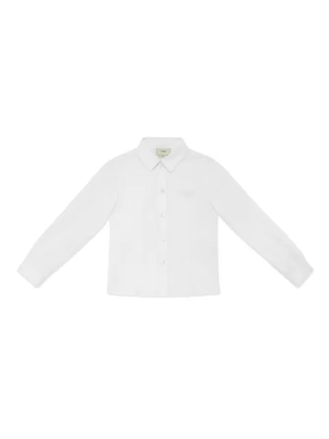 Fendi Kids embroidered logo shirt 