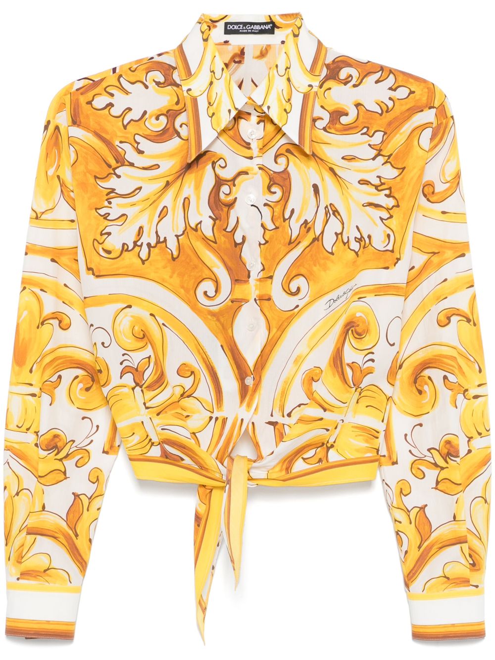 Majolica-print shirt