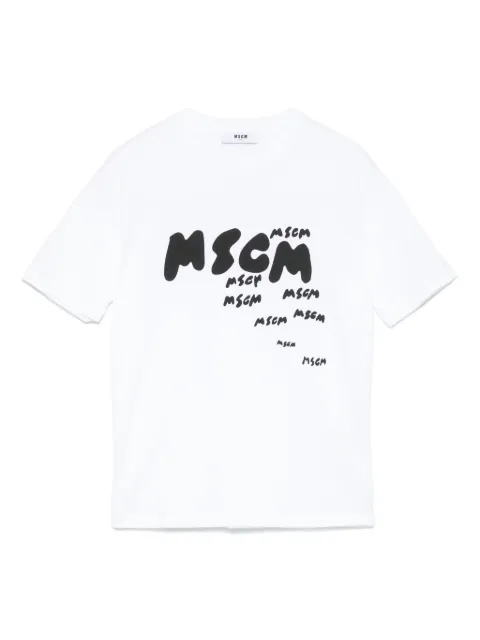MSGM Kids playera con logo estampado