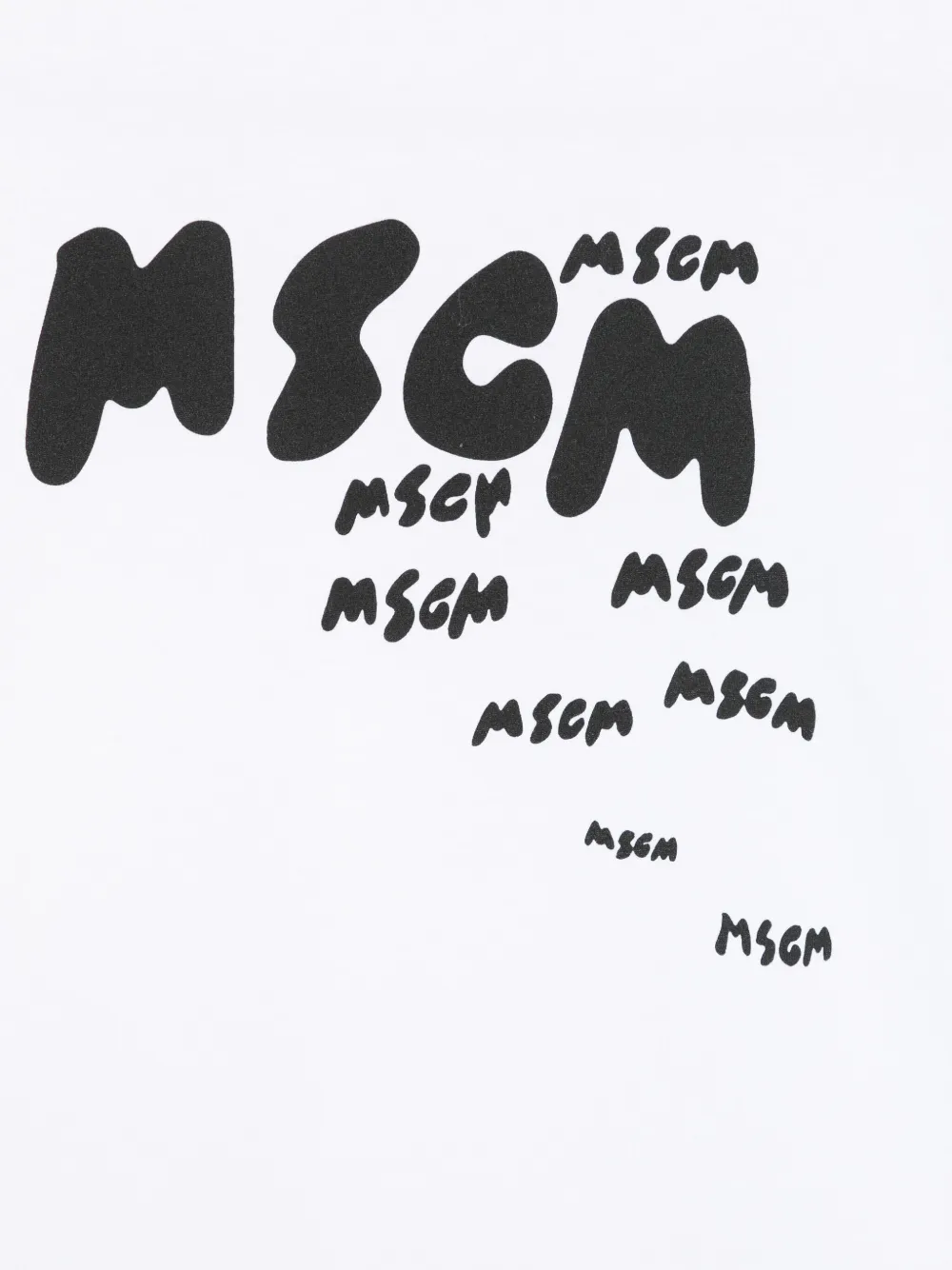 MSGM Kids T-shirt met logoprint Wit