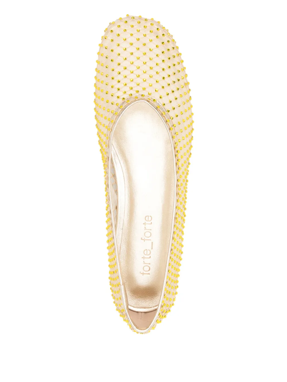 Forte mesh ballerina shoes Yellow