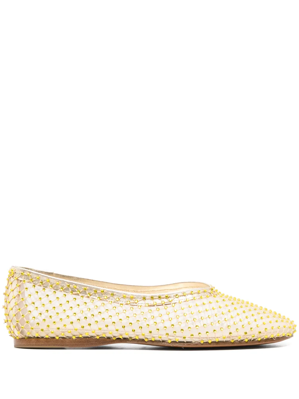 Forte mesh ballerina shoes Yellow