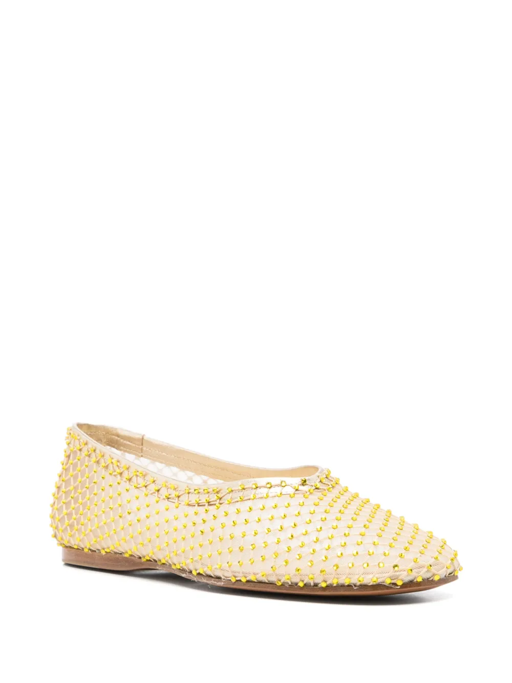 Forte mesh ballerina shoes Yellow