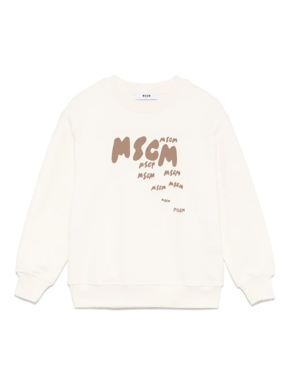 MSGM Kids logo-print sweatshirt | Neutrals | Image 1