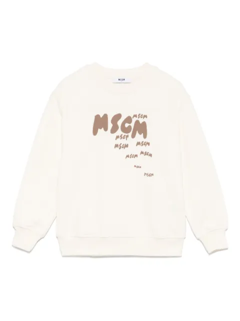 MSGM Kids سويت شيرت بطبعة شعار الماركة