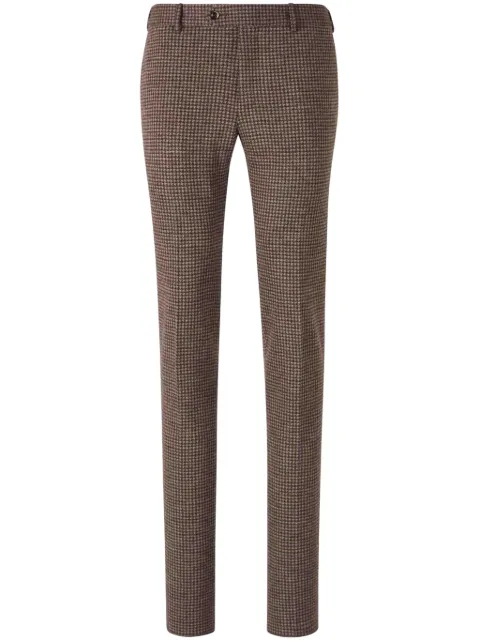 PT Torino houndstooth cropped tailored trousers