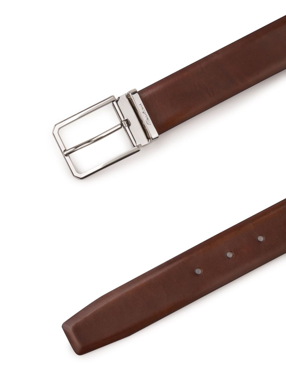 Santoni leather belt - Bruin