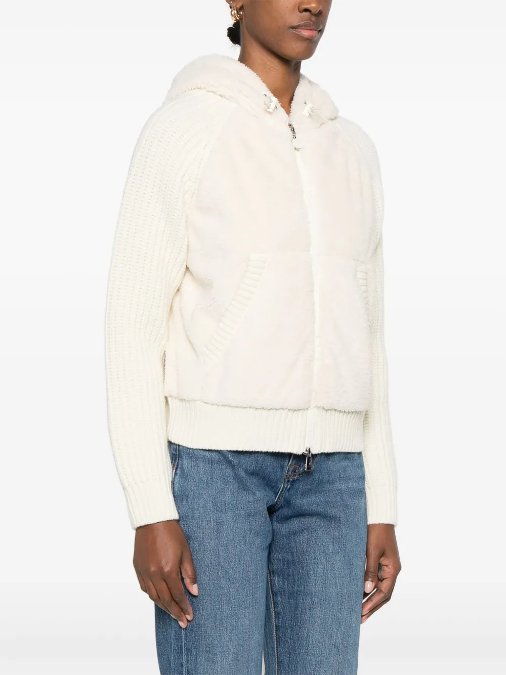 Moncler Fleece jack Beige