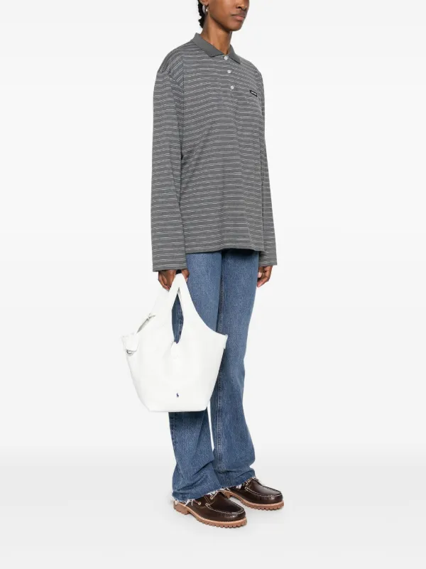 Polo Ralph Lauren Leather Tote Bag | White | FARFETCH