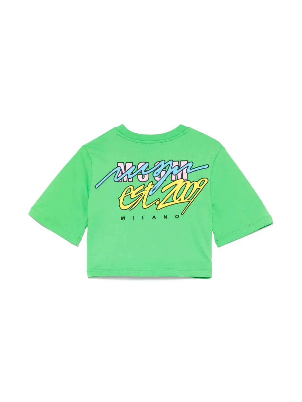 msgmkids MSGM Kids Cropped T-shirt - Groen