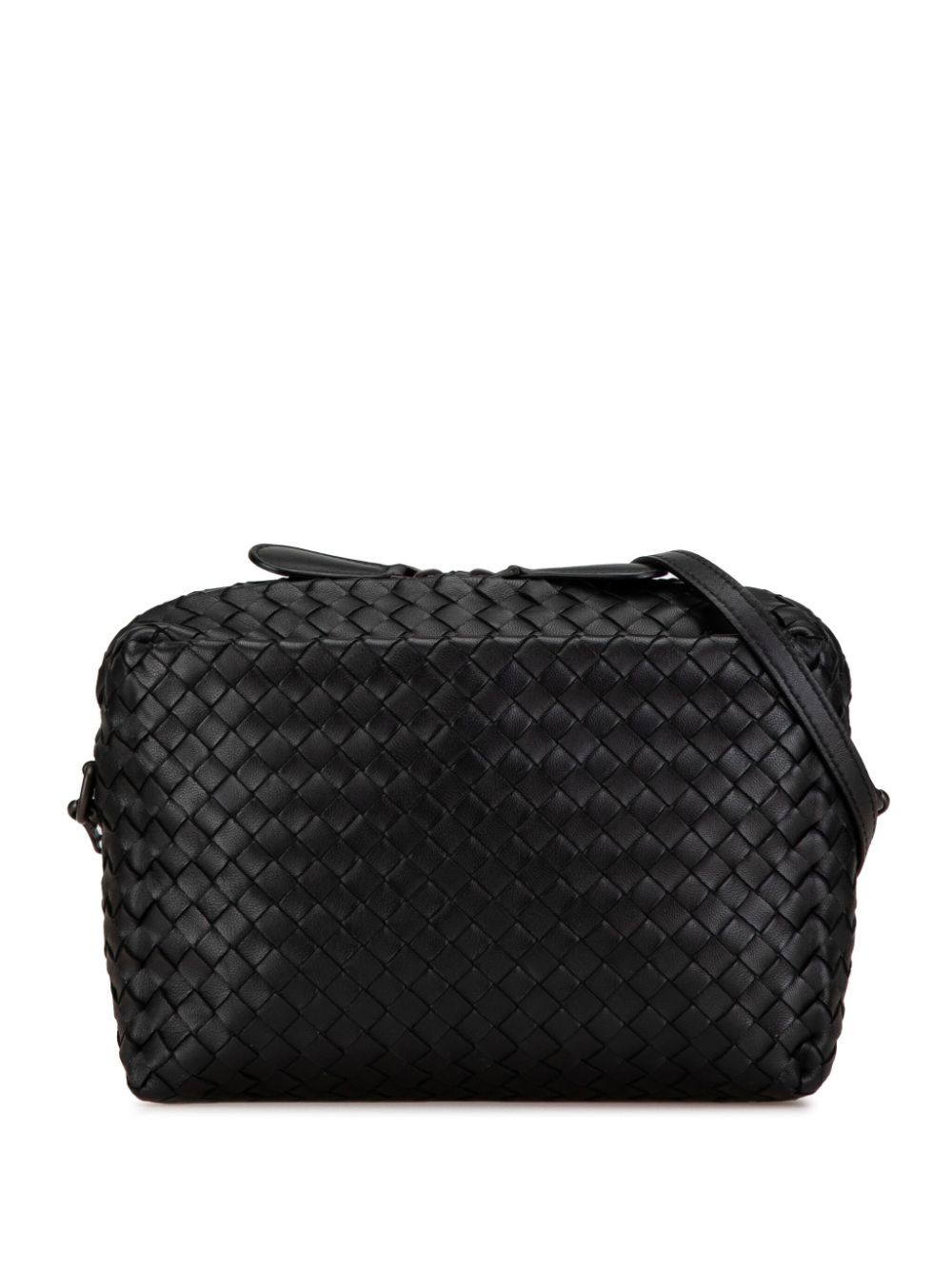 Bottega Veneta Pre-Owned 2012-2024 Nappa Intrecciato crossbody bag - Black