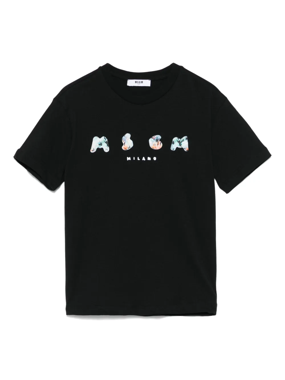 MSGM Kids playera con logo estampado | negro | Image 1