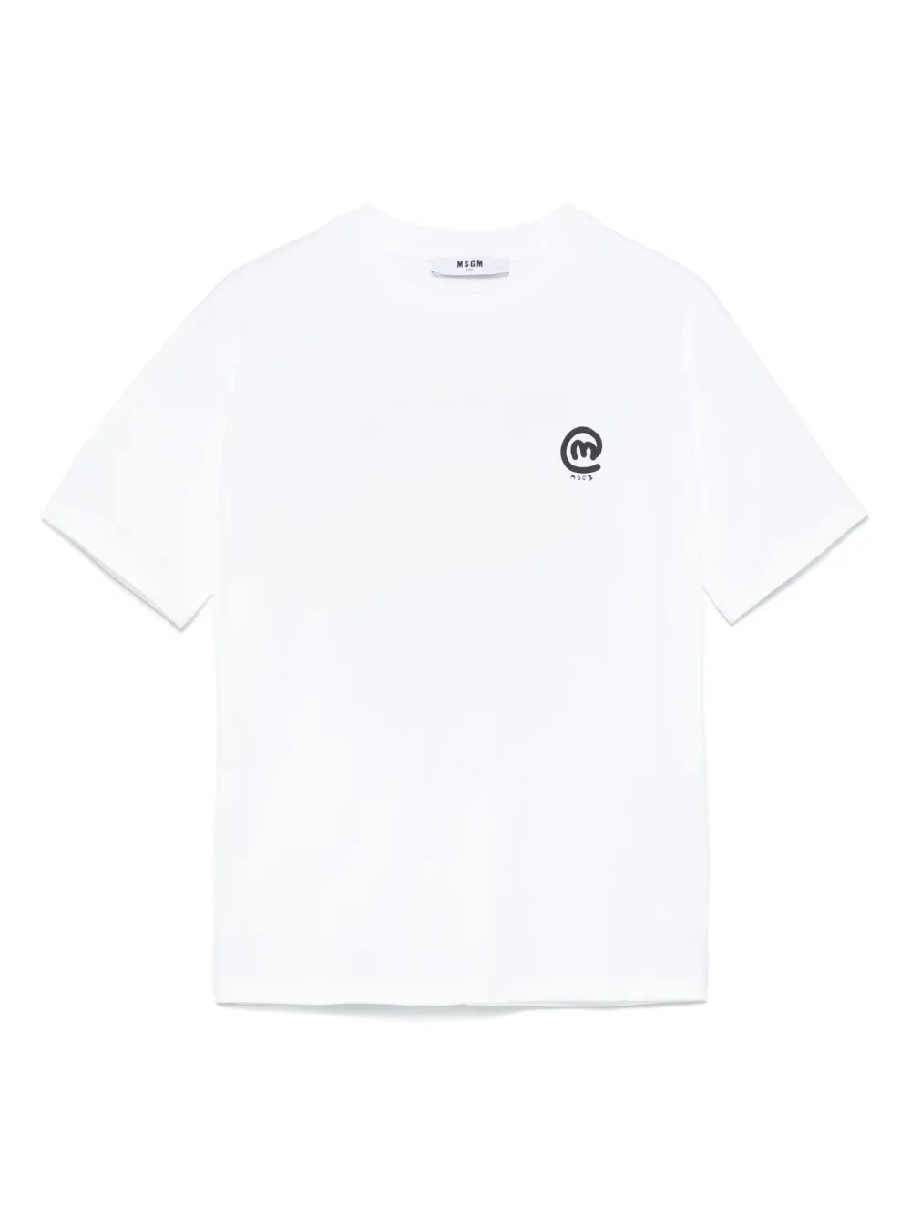 MSGM Kids playera con logo estampado | blanco | Image 1