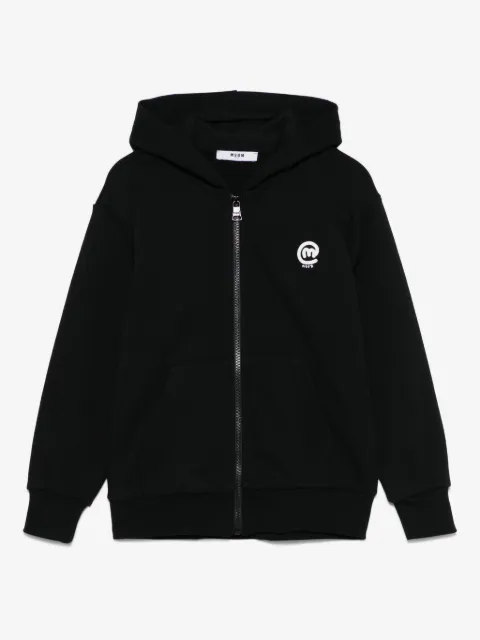 MSGM Kids logo-print hoodie