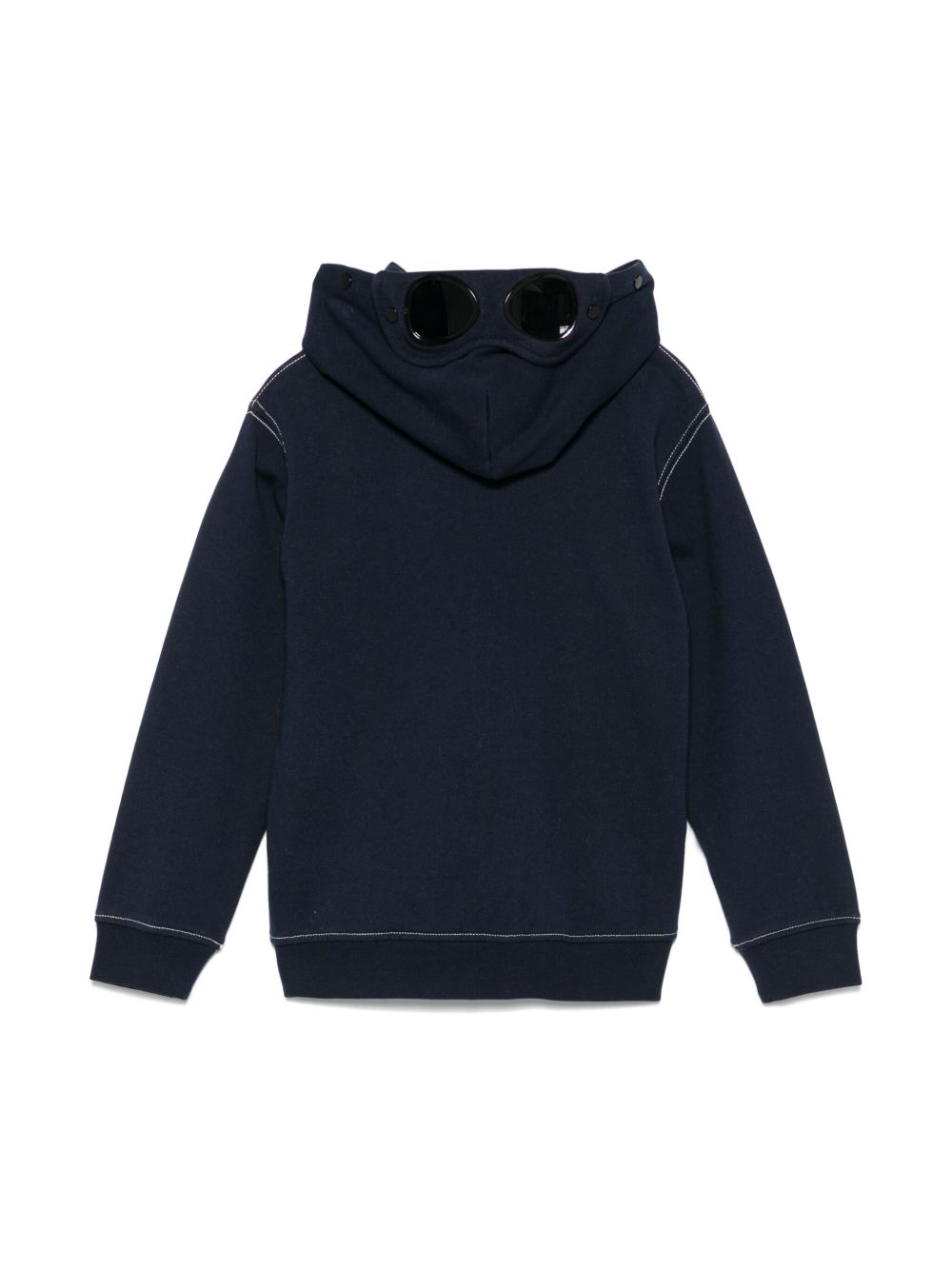 C.P. Company Kids logo-print hoodie - Blue