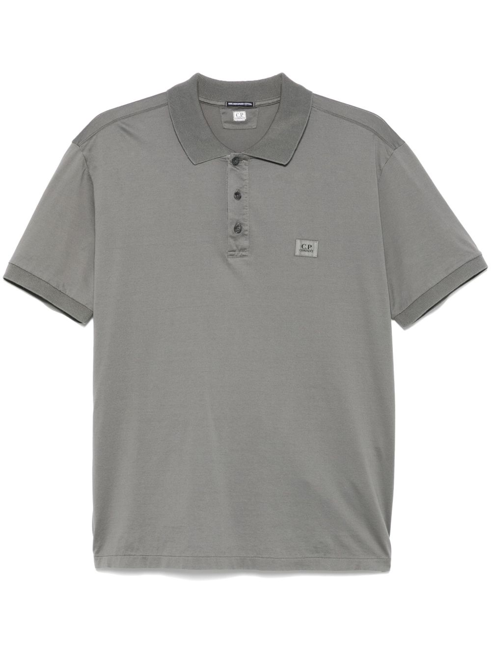 C.P. COMPANY LOGO-PATCH POLO SHIRT