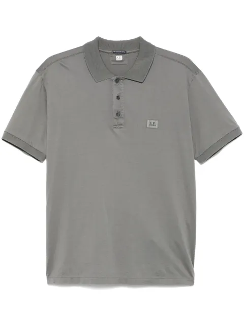 C.P. Company logo-patch polo shirt