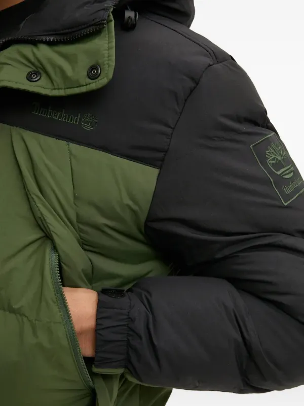 Timberland Hooded water-repellent Padded Jacket Green FARFETCH IL