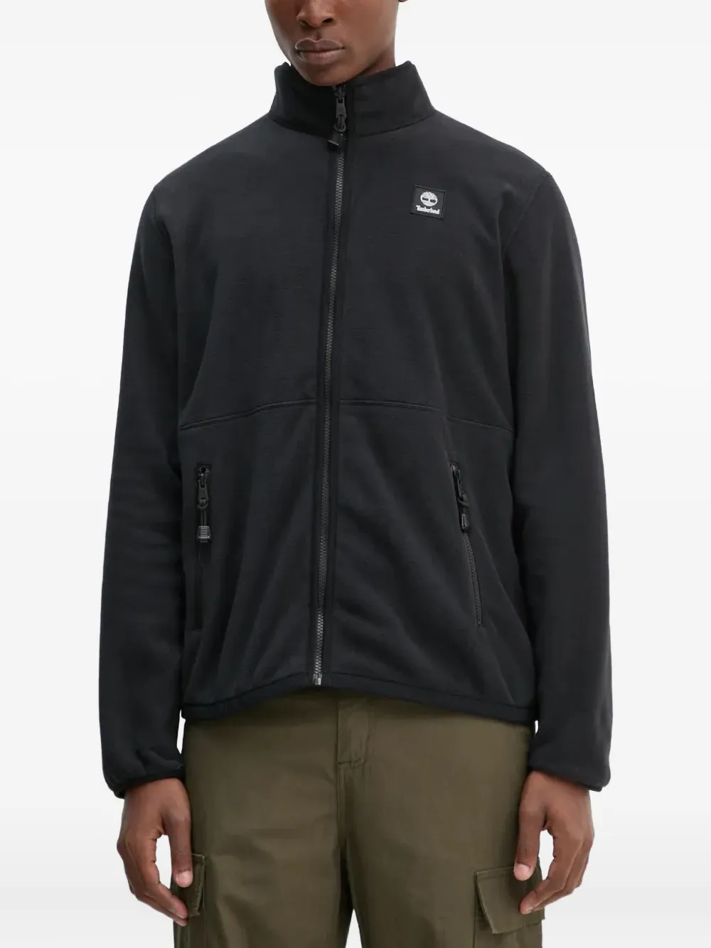 Timberland zip logo-detail sweater - Nero