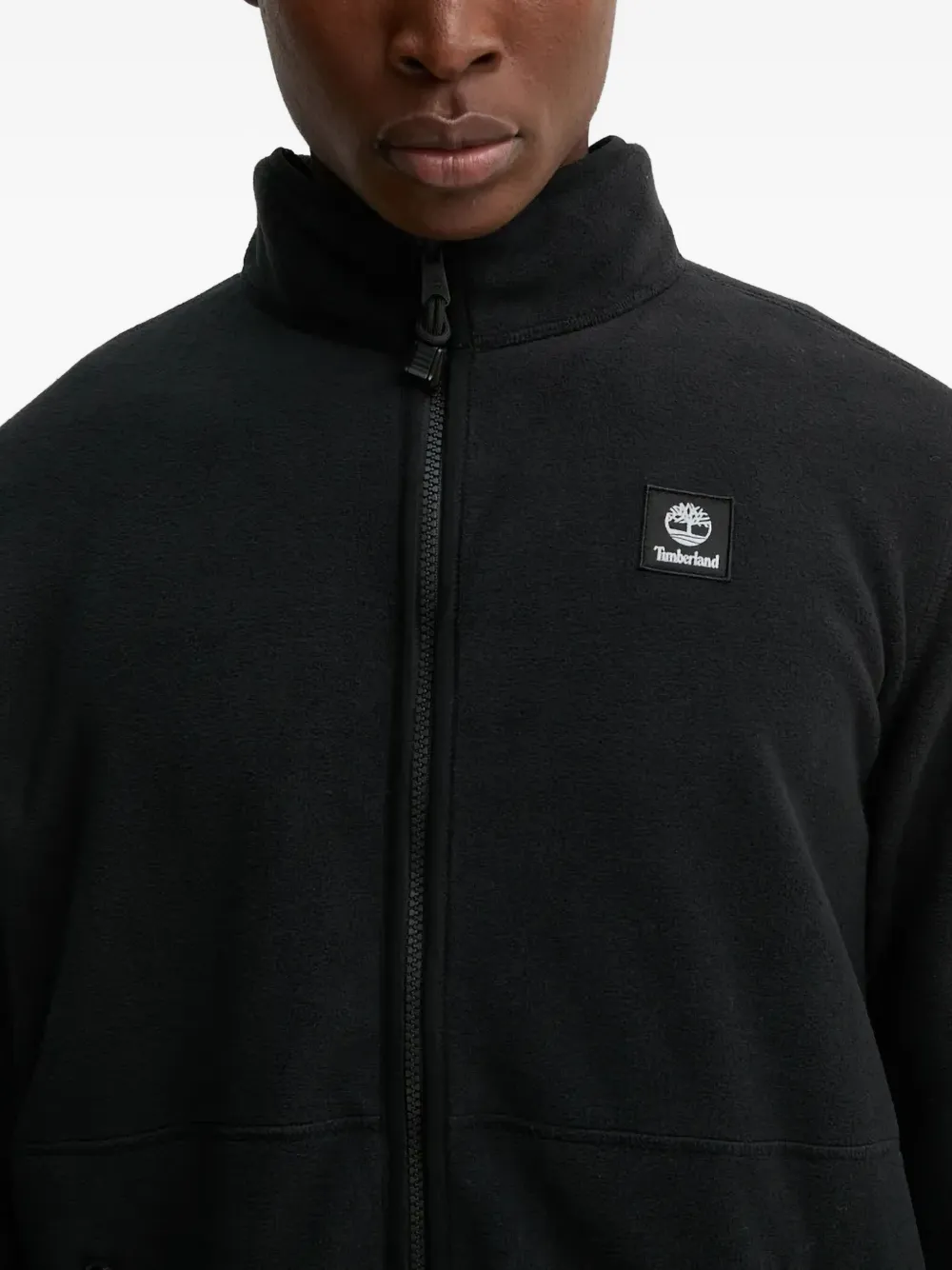 Timberland Trui met logodetail en rits Zwart