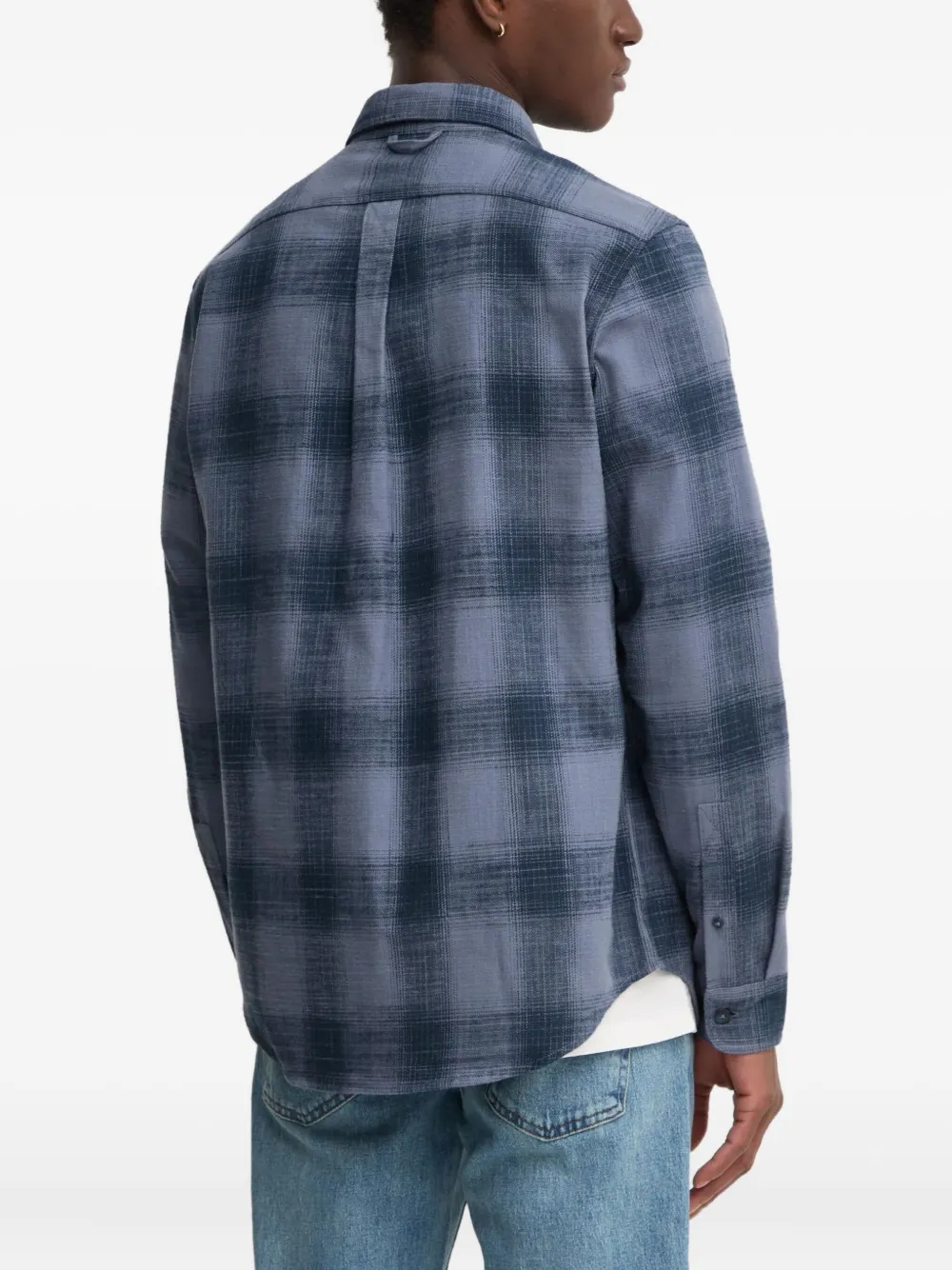Timberland Flanellen overhemd met geruite zak Blauw