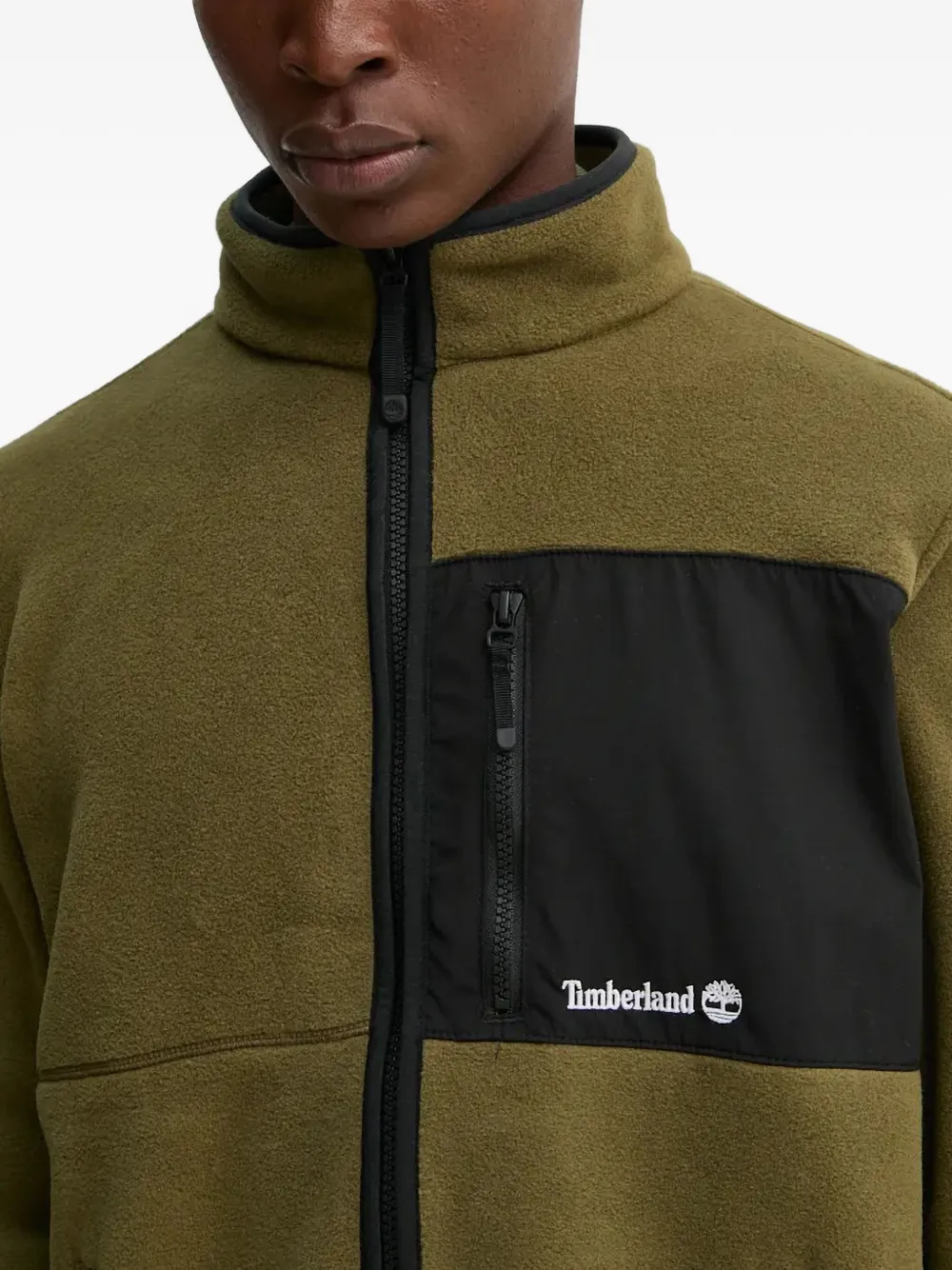 Timberland Sherburne Polartec fleece trui met ritszak Groen