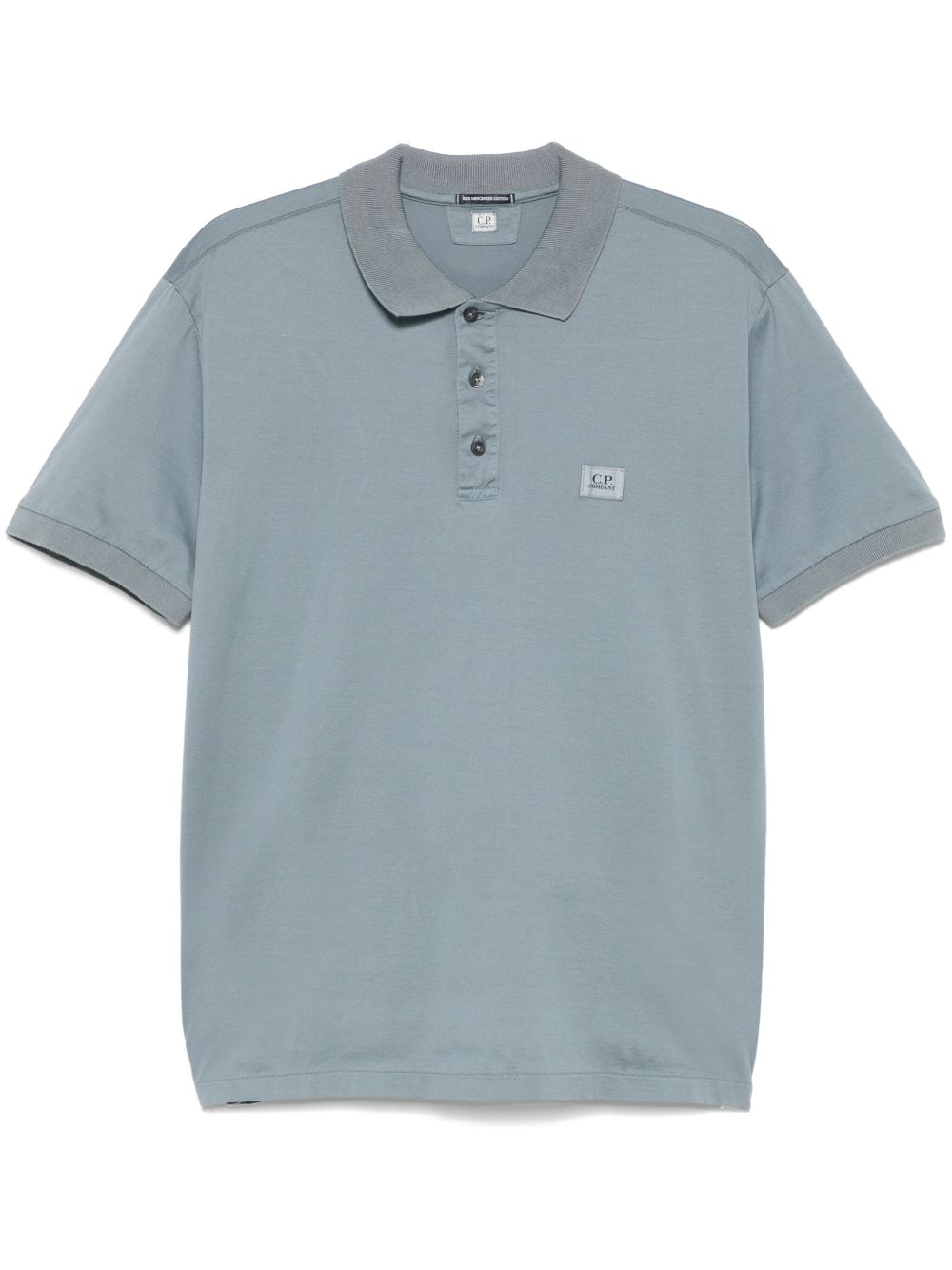 C.P. COMPANY LOGO-PATCH POLO SHIRT