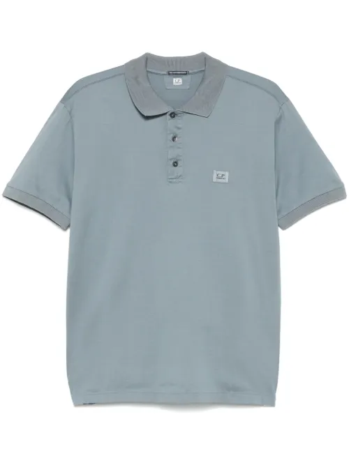 Polo à patch logo - C.P. Company - Modalova