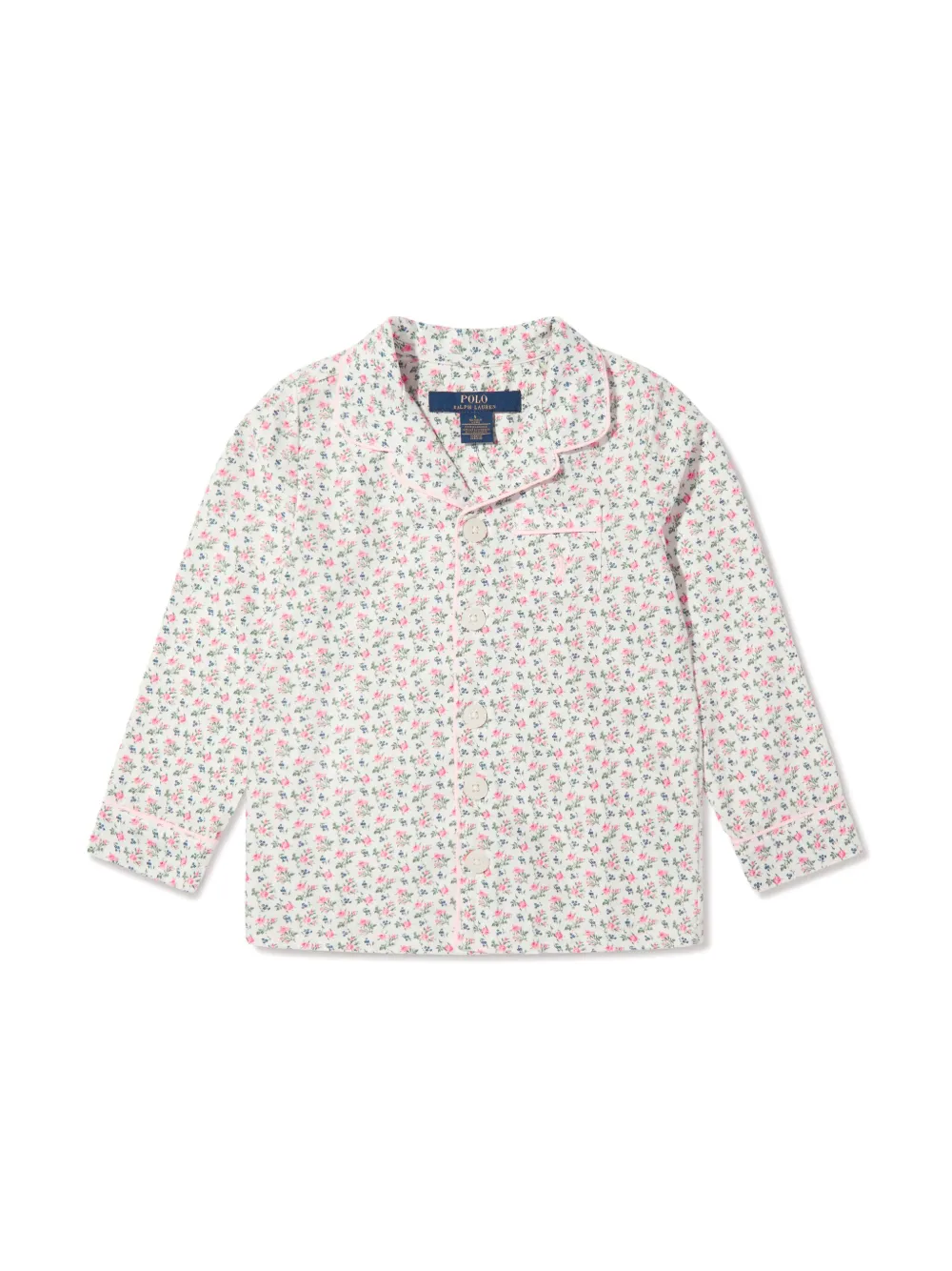 POLO RALPH LAUREN KIDS Pyjama met bloemenprint Wit