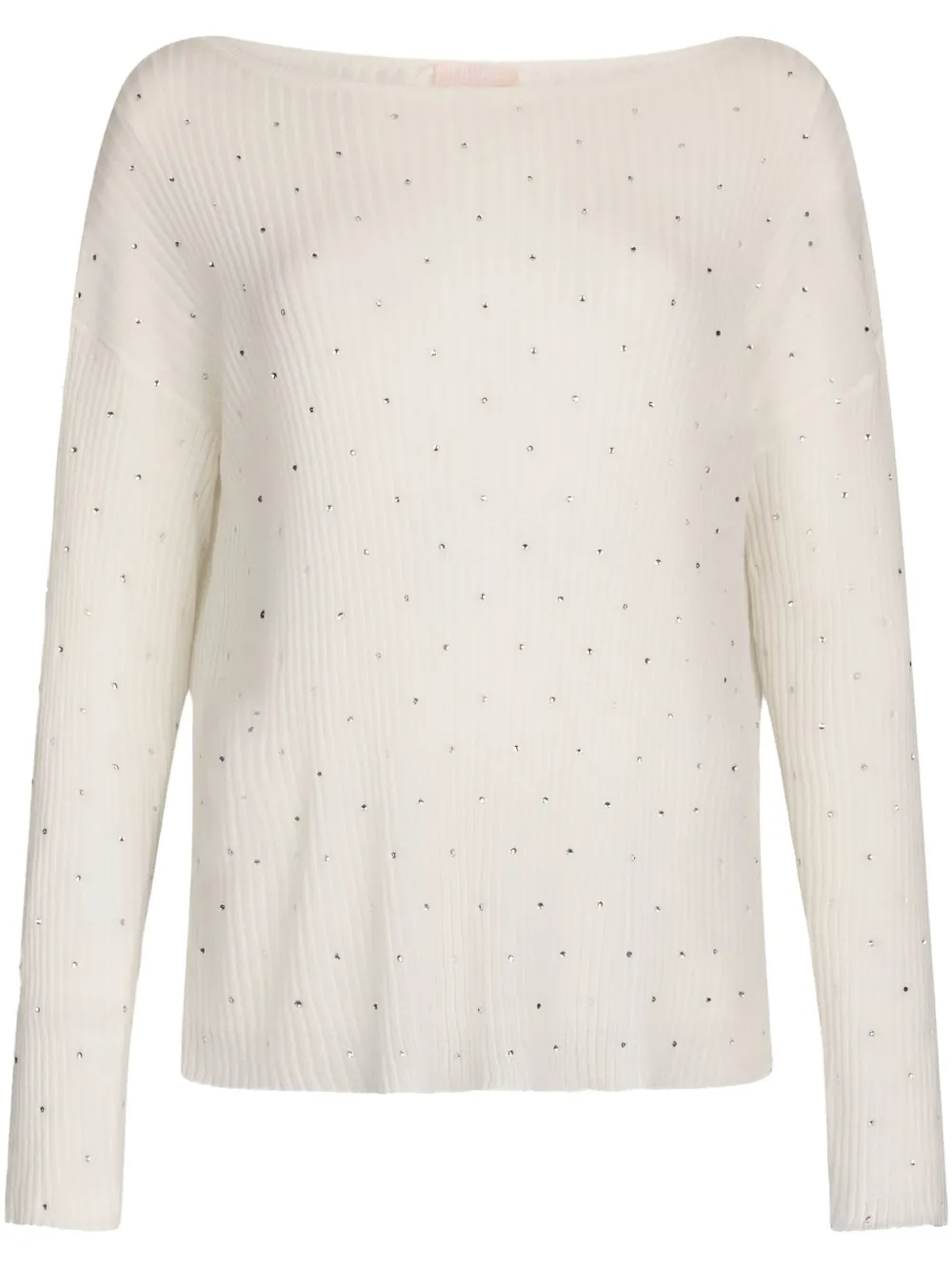 LIU JO suéter con detalles de strass | blanco | Image 1