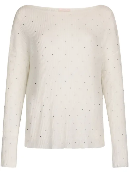 Pull à ornements strassés - LIU JO - Modalova